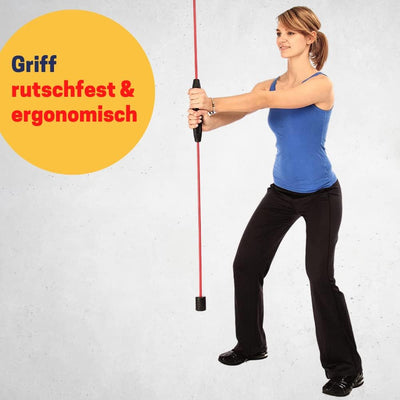 Best Sporting Schwingstab Fitness in 3 Farben mit Tasche I Swingstick für Ganzkörpertraining I Gymna