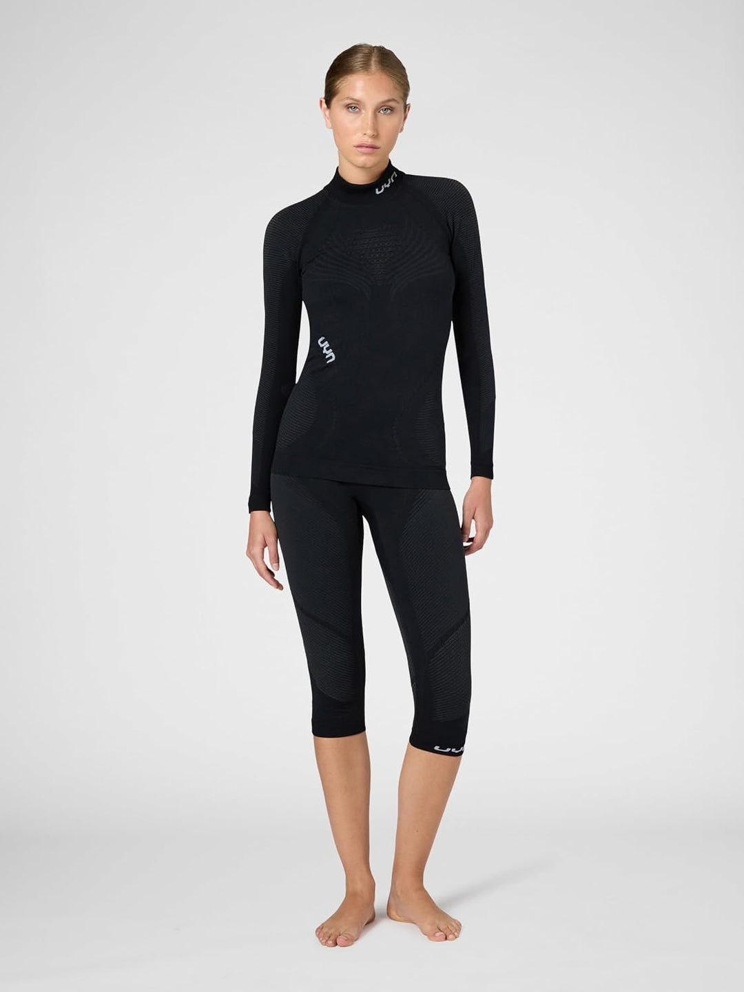 UYN Damen Ambityon Uw undertrøje Damen Unterhemd, Blackboard/Anthracite/White, XS EU