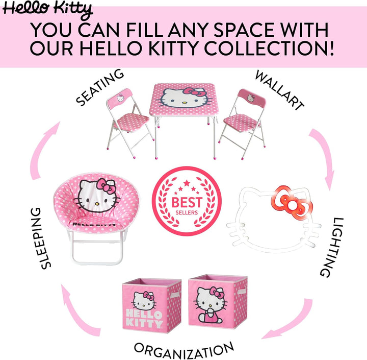 Idea Nuova Hello Kitty Aufbewahrungswürfel mit Griffen, 25,4 x 25,4 x 25,4 cm, 2 Stück, Hello Kitty