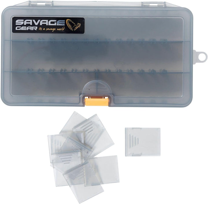 Savage Gear 21,4x11,8x4,5cm Tackleboxen Lurebox 4 Smoke Combi Kit - 3 Kunstköderboxen