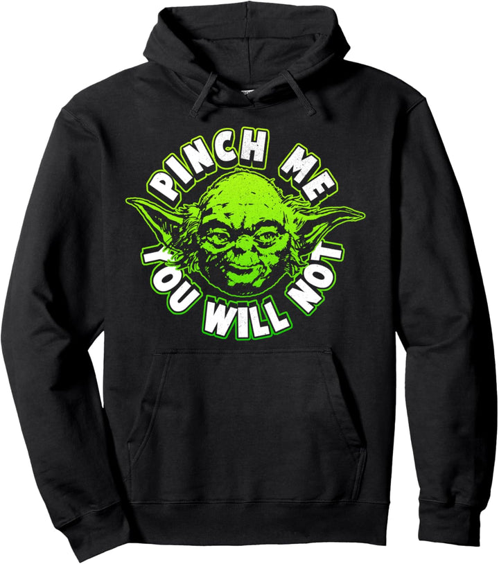 Star Wars Yoda Pinch Me Not Pullover Hoodie