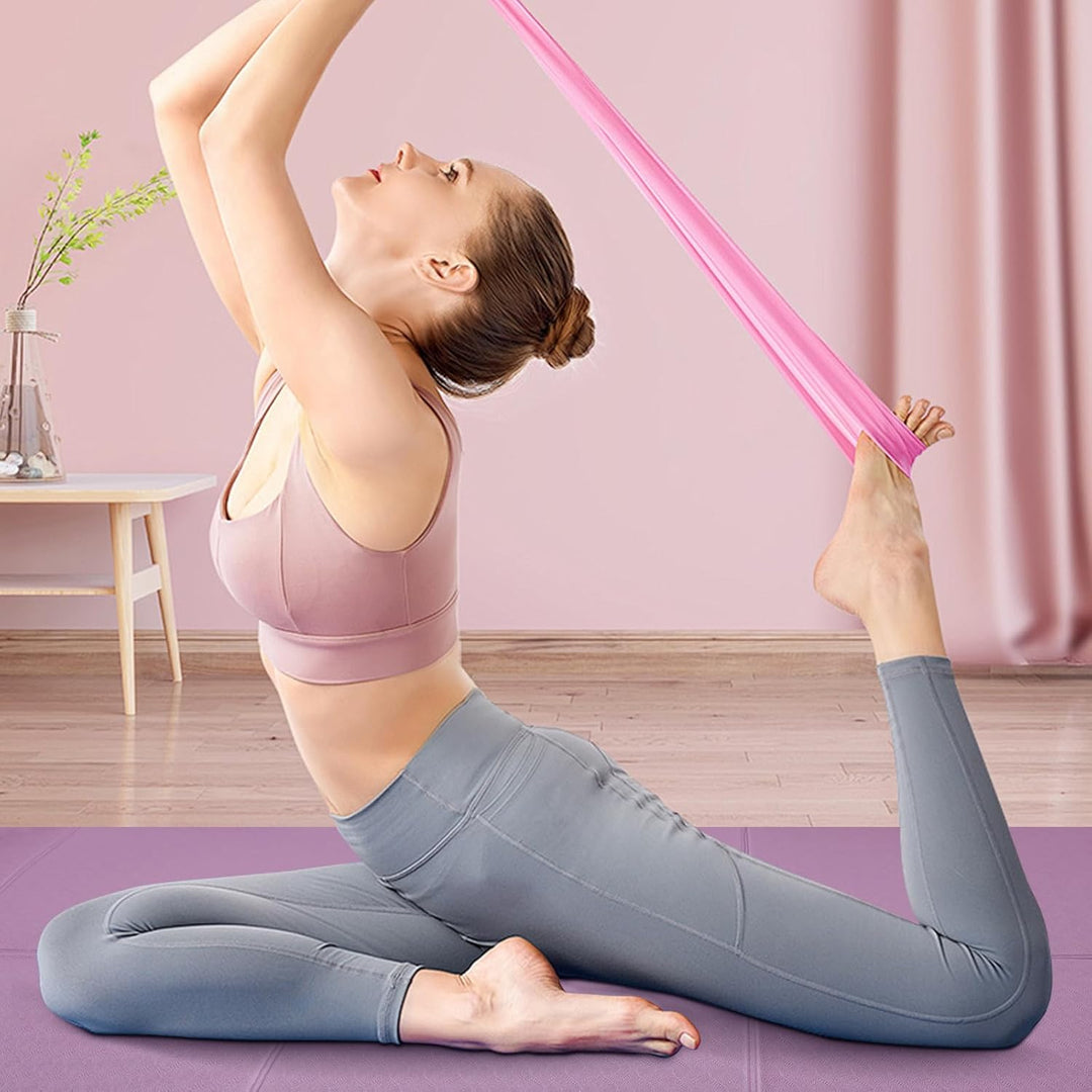 Faltbare Tragbare Yogamatte TPE Rutschfeste Fitnessmatte Trainingsmatte 183x61x0,5cm Reiseyogamatte