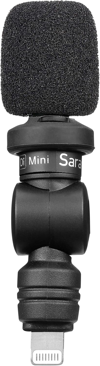 Saramonic Ultrakompaktes omnidirektionales Kondensatormikrofon mit Lightning für iPhone & iPad (Smar