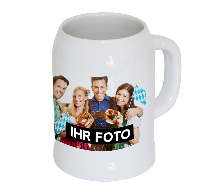 Eurofoto Bierkrug mit Bild und Text personalisiert | 500ml | panorama | Bier-Humpen mit Wunsch-Motiv