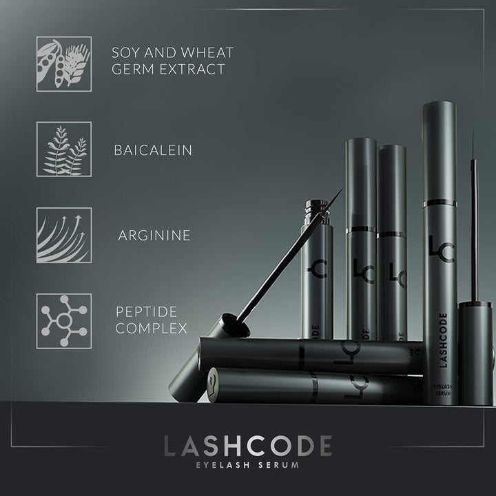 Wimpernserum Lashcode Eyelash Serum 5ml - wachstumsförderndes Serum für Wimpern