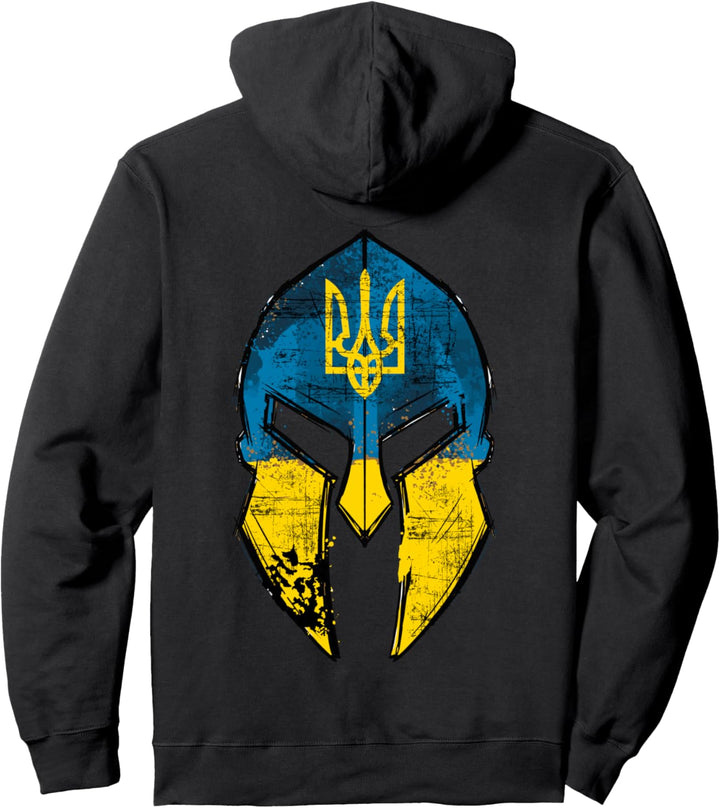 Ukraine Shirt Sparta Helm Ukraine Wappen Fahne Herren Damen Pullover Hoodie