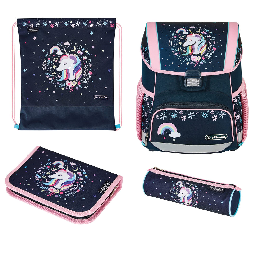 herlitz 50037377 Schulranzen Loop Plus, Unicorn, 1 Stück