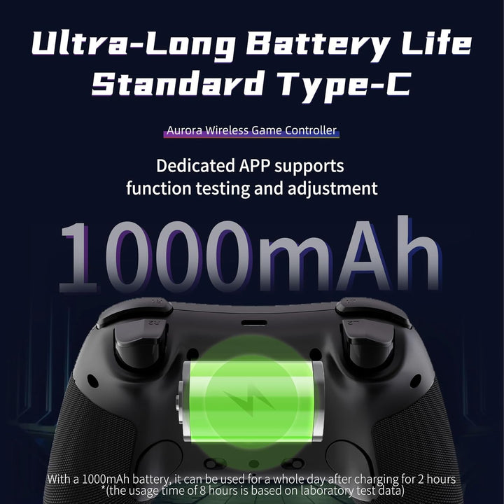 AceGamer Aurora 2.4G Wireless Controller für PC Windows/Switch 2/Switch/Steam/iOS/Android, Gamepad m