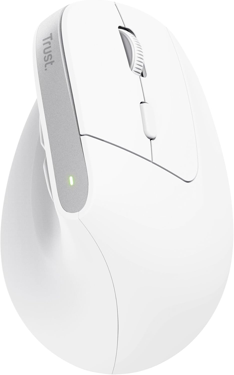 Trust Bayo+ Wiederaufladbare Vertikale Maus Bluetooth + RF 2.4GHz, Vorbeugung Gegen Mausarm/Tennisar