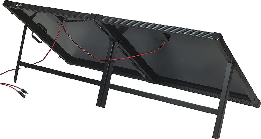 revolt Photovoltaik: Faltbares Solarpanel mit monokristallinen Zellen, 240 Watt, schwarz (Solarpanel