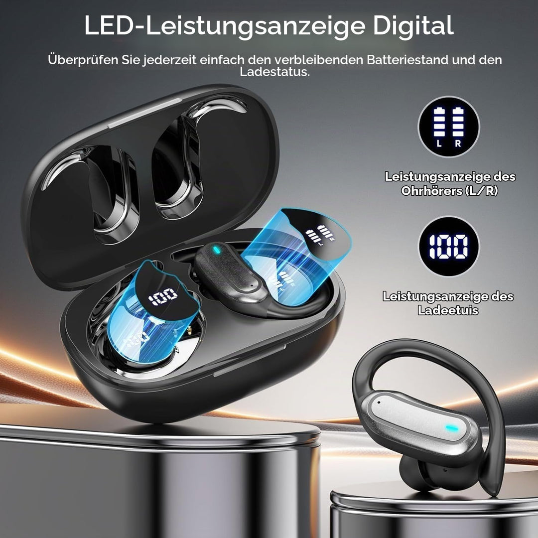 TRAUSI Kabellose Bluetooth-Kopfhörer, Bluetooth 5.3 Stereo, Over-Ear-Kopfhörer, Mikrofon mit Geräusc