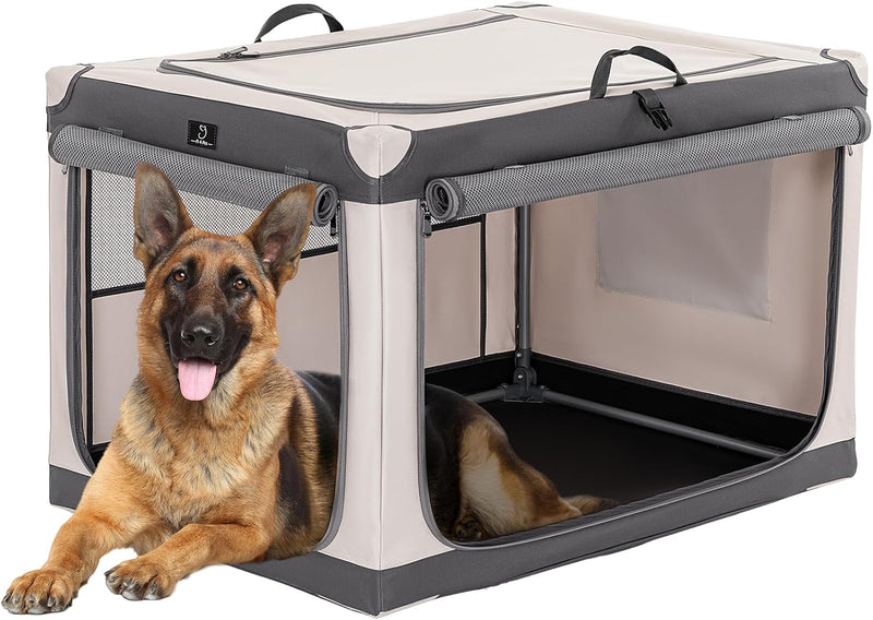 A 4 Pet Hundebox faltbar grosse Hunde Auto Transportbox Hund Soft tragebar Hundebox für zuhause, lei