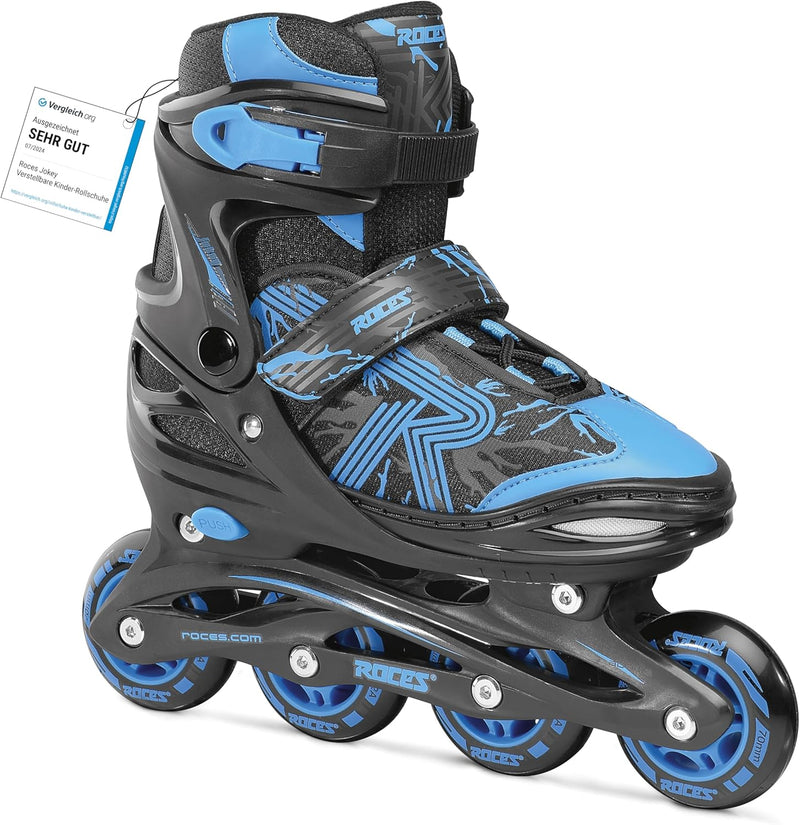 Roces Jungen Jokey 3.0 Inline-Skate 38 Black-Astro Blue, 38 Black-Astro Blue