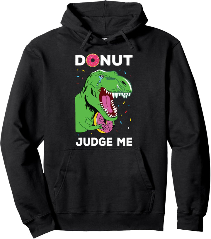 Donut Dinosaurier Dino TRex nachdenklicher Spruch Pullover Hoodie