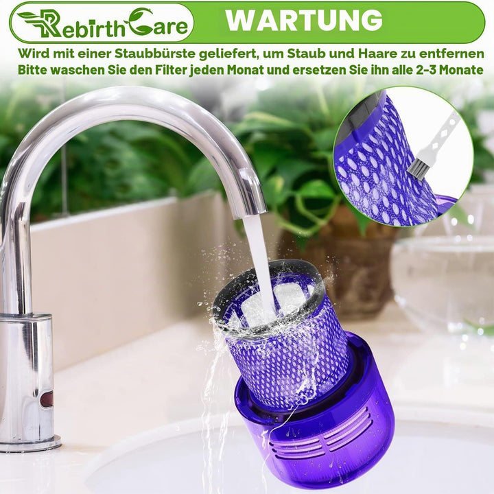 Rebirthcare 3er-Pack Filter für Dyson V11 V15 SV14 SV17 SV22 Absolute Animal Extra Pro Detect Torque