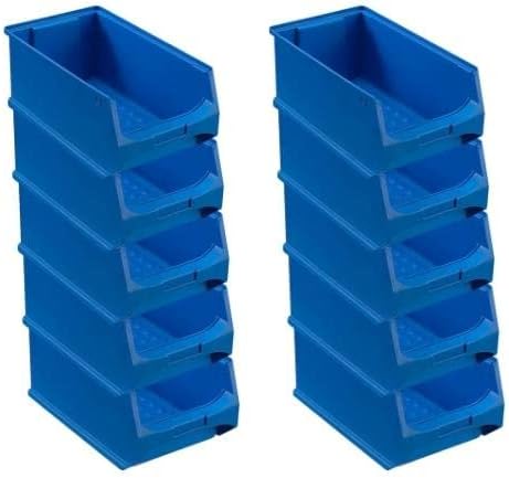 Blaue Sichtlagerbox 4.0 | HxBxT 15x20x35cm | 7,2 Liter | Sichtlagerbehälter, Sichtlagerkasten, Sicht