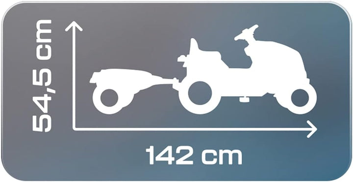 Smoby - Traktor Farmer XL Grün + Anhänger - Trettraktor für Kinder - Verstellbarer Sitz - Lenkrad mi