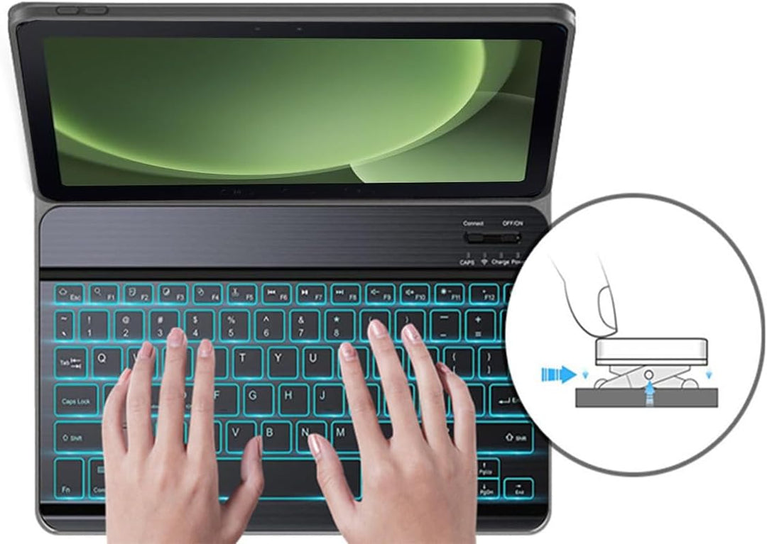 Tastatur Hülle für Samsung Galaxy Tab Active 4 Pro 10,1 Zoll SM-T636B/T630, [Deutsches QWERTZ] Slim