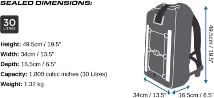 OverBoard wasserdichter Rucksack Pro 30 Liter Rot