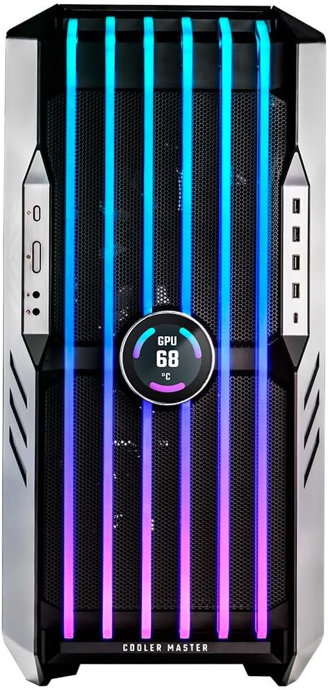 Cooler Master HAF 700 EVO PC-Gehäuse – Big-Tower mit 5 x vorinstallierten Lüftern, E-ATX-Kompatibili