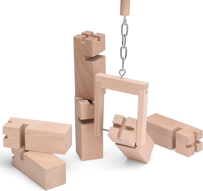ideen.kollektiv Mini Fröbelturm Tower of Power Teamspiel Tischspiel Kooperationsspiel