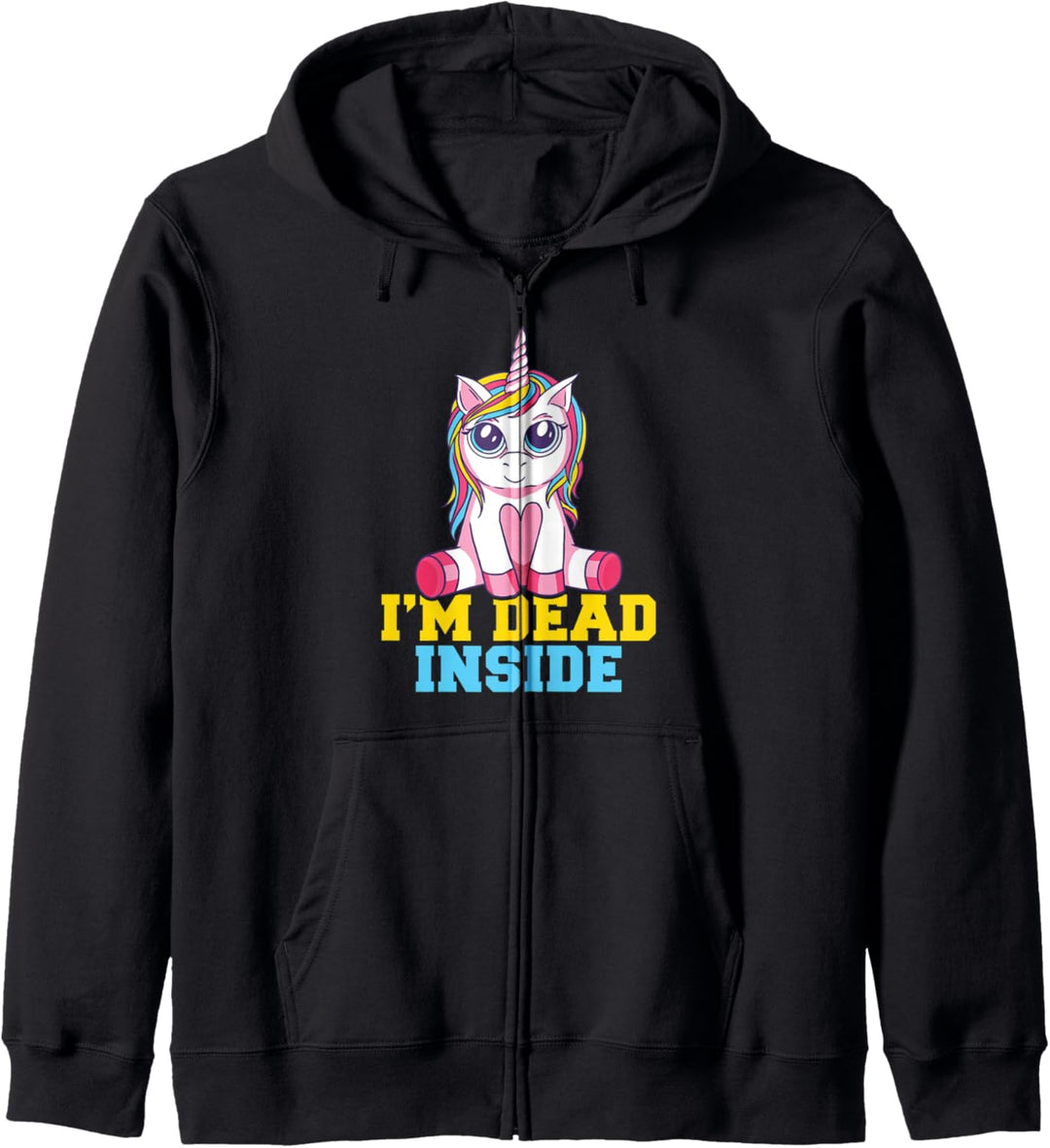 I m dead inside Einhorn Kapuzenjacke