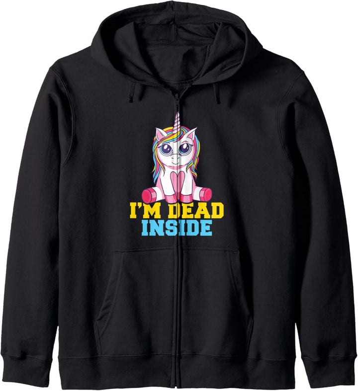 I m dead inside Einhorn Kapuzenjacke