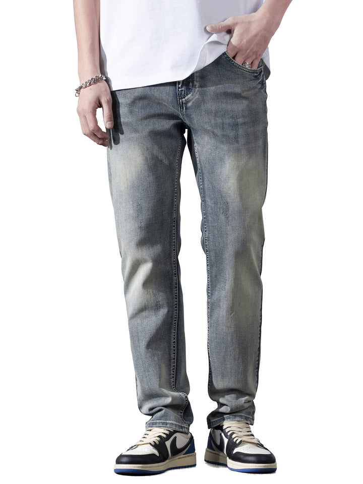 Jeans Herren Leichte Sommerjeans Lang Dünner Leichter Stoff Büro Lang Business Freizeit 28W / 29L 12