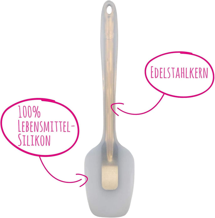 Kochblume Flexlöffel S 4er Set | Premium-Silikon | Hitzebeständig | Spülmaschinenfest | Farbe: limet