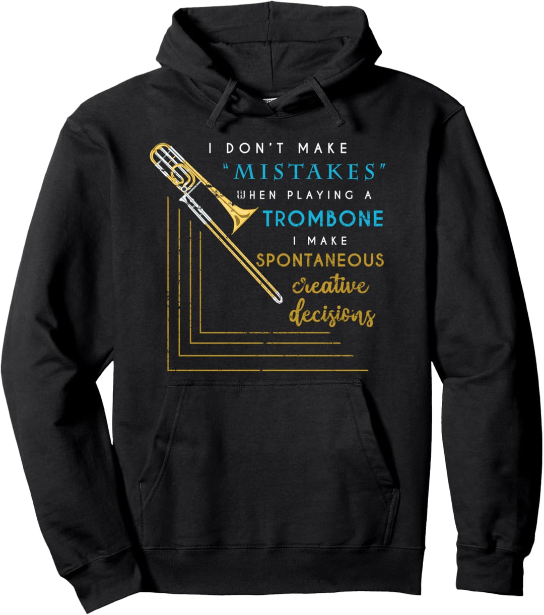 Lustiges Jazz Posaunist Orchester Musik Geschenk Posaune Pullover Hoodie