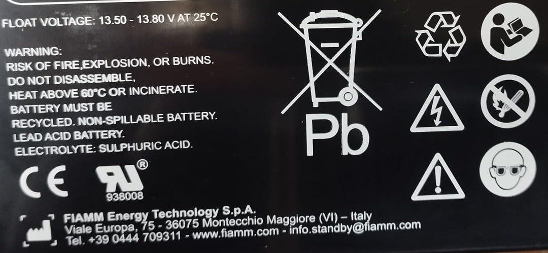 FIAMM 12FGH36 9 Ah 12 V Wechselrichter-Batterie – Batterien des Wechselrichters (9 Ah, 12 V, 5 Jahre