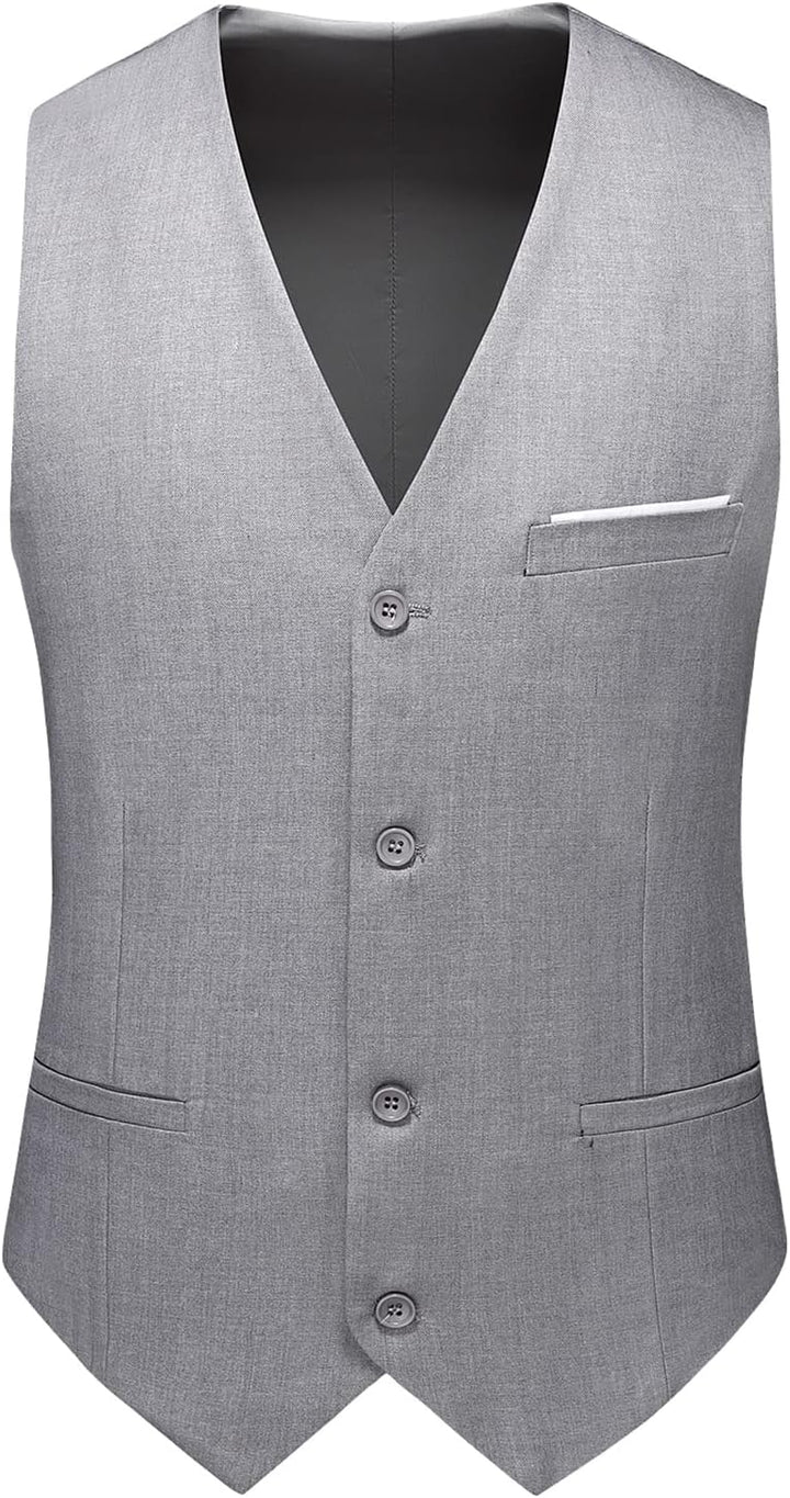KUDMOL Herren 3-Stücke Anzug Business EIN Knopf Smoking Anzug für Männer Smoking Klassische Blazer W