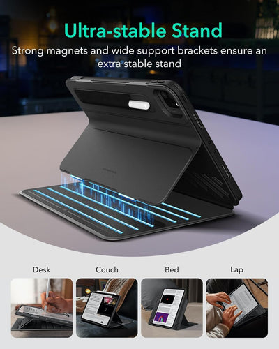 ESR für iPad Pro 12.9 Hülle 2022/2021, iPad Pro 12,9 Zoll Case, abnehmbare magnetische Abdeckung, Ve