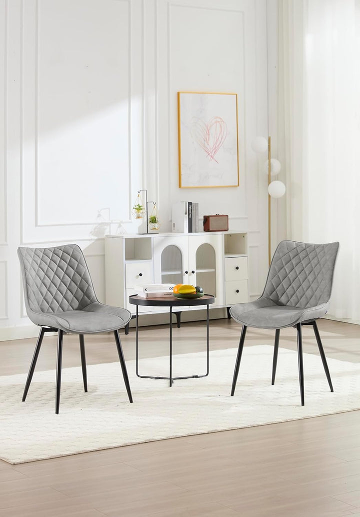 WOLTU 4 x Esszimmerstühle 4er Set Esszimmerstuhl Küchenstuhl Polsterstuhl Design Stuhl mit Rückenleh