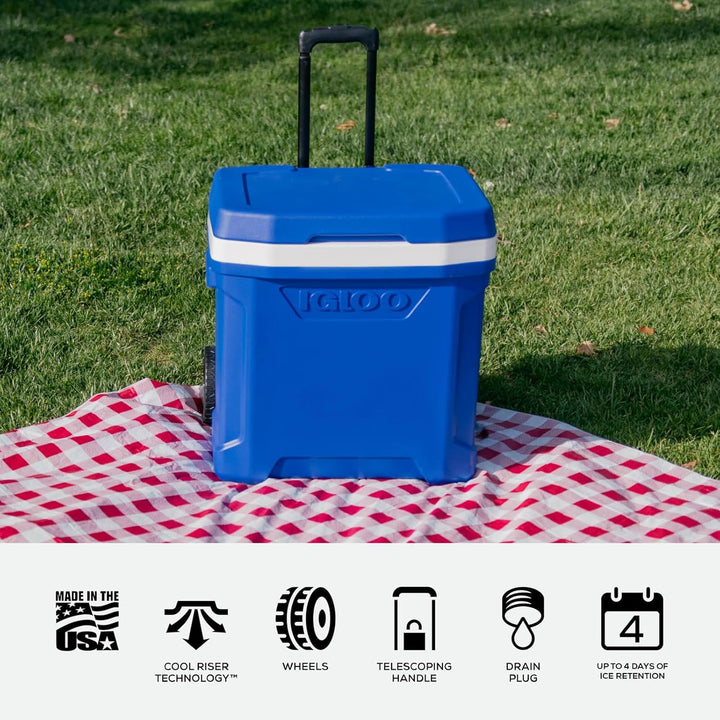 IGLOO Profile II 28 Roller Kühler, blau, 28 Liter
