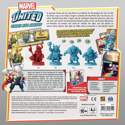 CMON | Marvel United – Sagen aus Asgard | Erweiterung | Familienspiel | Brettspiel | 1-4 Spieler | A