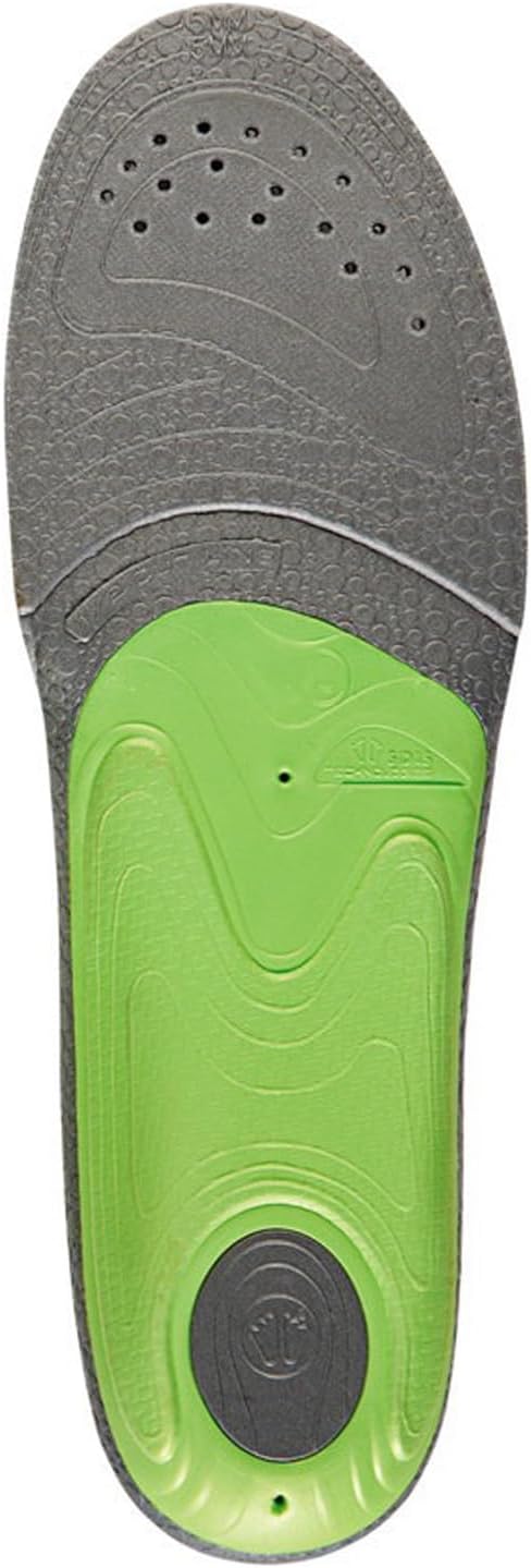 Sidas 3Feet Slim Mid Einlegesohlen/Sportsohlen, Schwarz/Grün, L