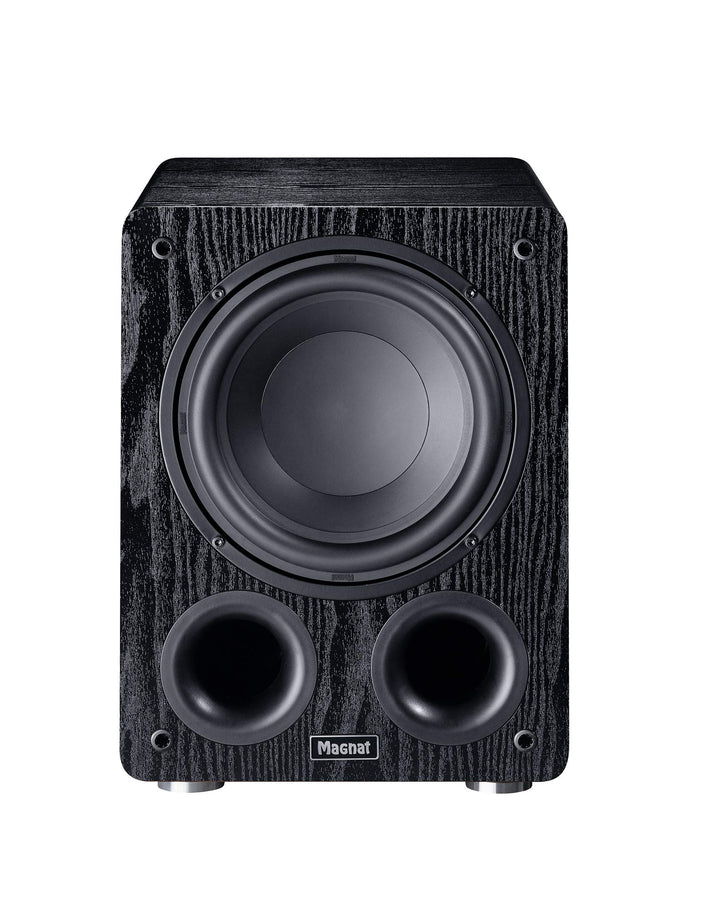 Magnat Alpha RS 8, Aktivsubwoofer mit 200 mm grosser Membran und bis zu 160 Watt Leistung Schwarz, S