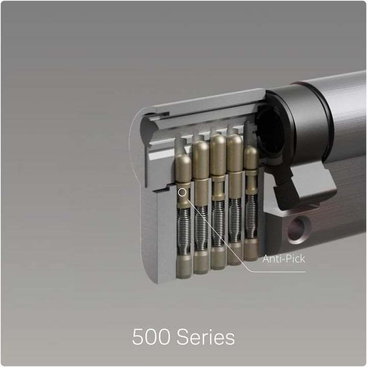 Yale Profilzylinder YC054KD303503N1 Knauf 30/35 mm Nickel satiniert 5-Stift Standard Sicherheit Anti