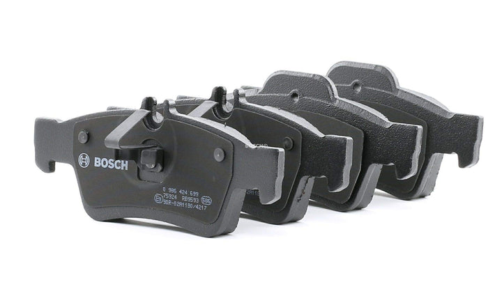 Bosch BP412 Bremsbeläge - Hinterachse - ECE-R90 Zertifizierung - vier Bremsbeläge pro Set