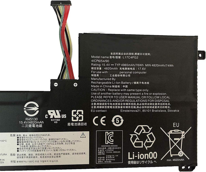 L17C4PG2 L17M4PG2 L18C4PG1 5B10Q88556 5B10Q88558 5B10T11520 5B10W67371 5B10W67206 Laptop-Akku-Ersatz