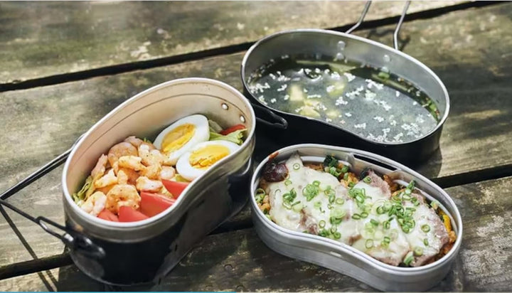 Camping Kochgeschirr Outdoor Camping Kochset Camping Topfset Outdoor Geschirr Lunchbox Bundeswehr Ko