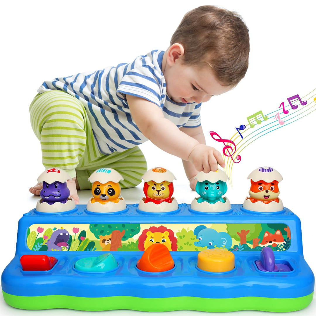 Baby Spielzeug ab 1 Jahr, Pop up Baby Montessori Spielzeug 6 7 8 9 10 12 18 Monate Mädchen Junge mit