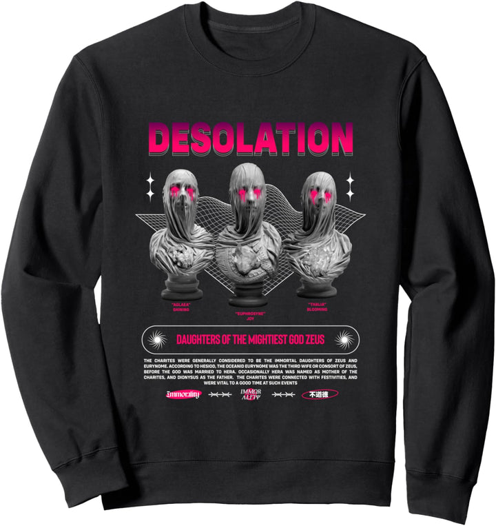 The Charites - Desolation - Sad Aesthetic Edgy Streetwear Sweatshirt