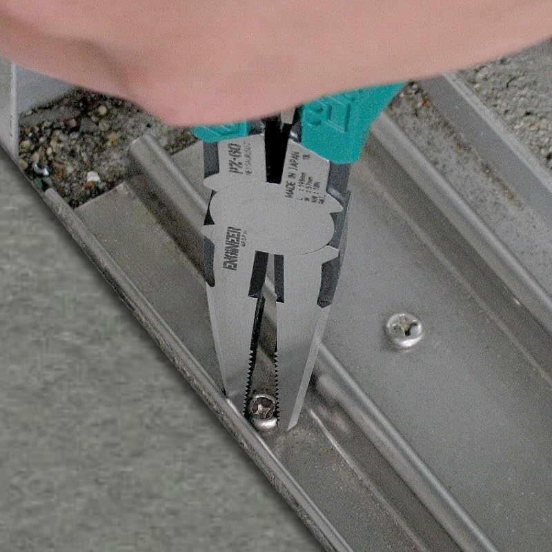 Spitzzange 193mm Schraubenausdrehzange mit vertikalen Rillen zum schnellen Lösen beschädigter Schrau