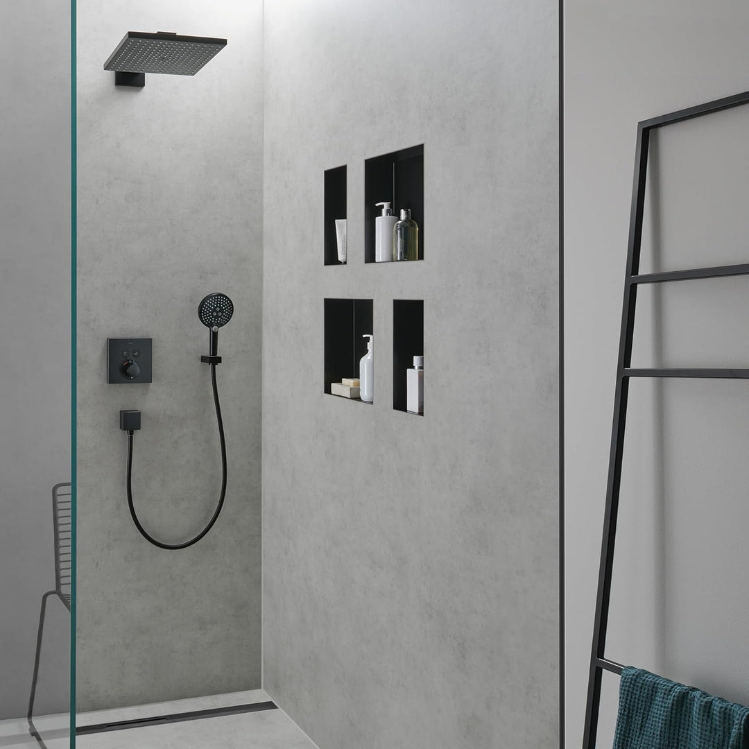 hansgrohe Raindance Select S - wassersparender Duschkopf 8 l/min (EcoSmart), Handbrause mit 3 Strahl
