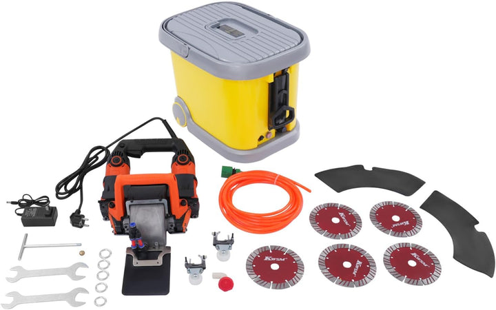 Mauernutfräse Elektrische Schlitzfräse 5200W 10500r/Min Wandfräse Staubfreie Mauerfrase mit Werkzeug