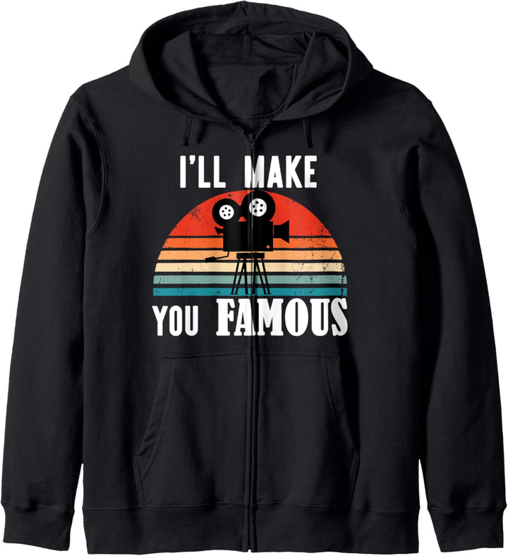 Vintage Retro Kamera Fotograf Filmemacher Kapuzenjacke