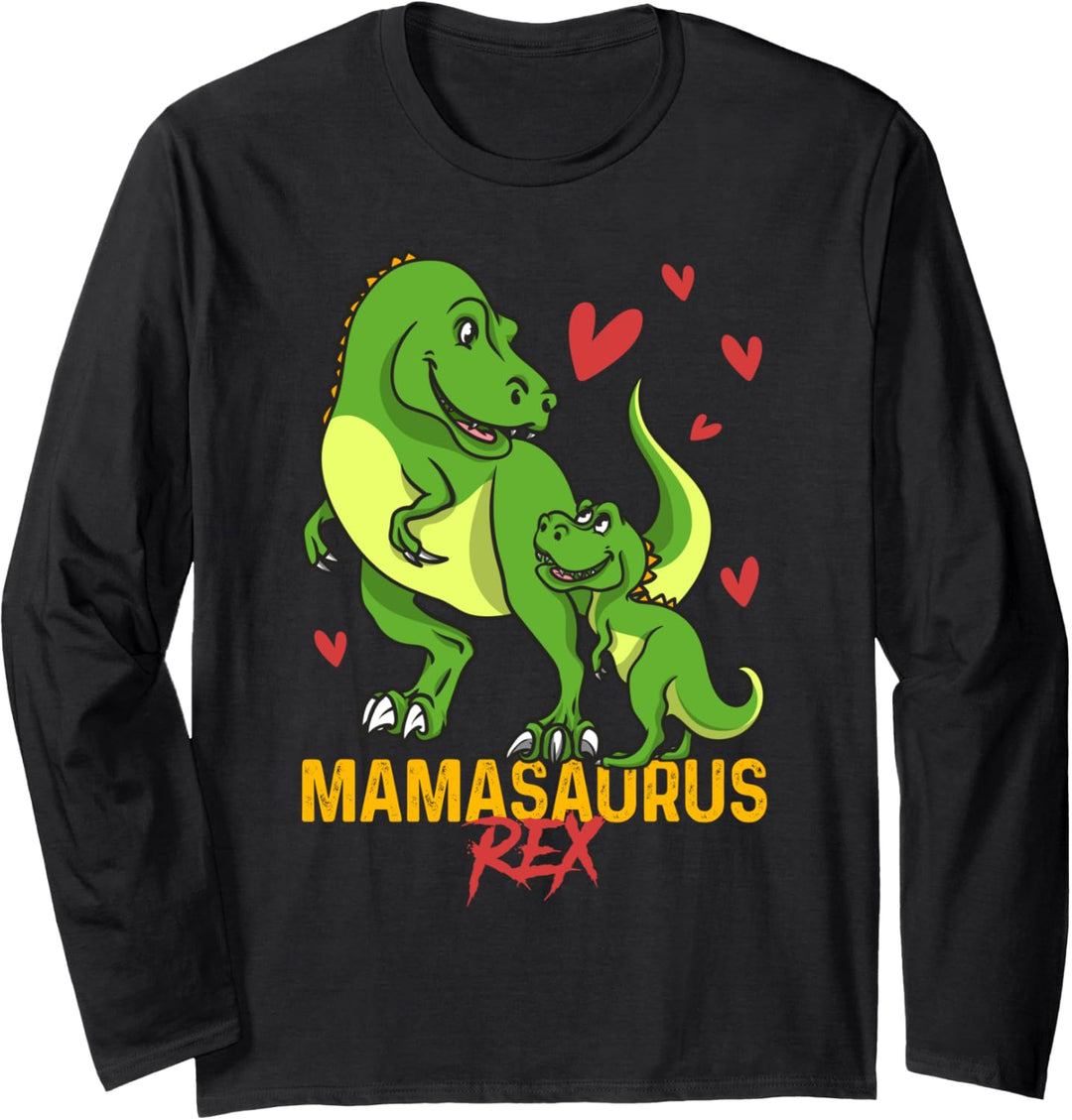Mamasaurus T-Rex Dinosaur Mama Saurus Family Matching Women Langarmshirt