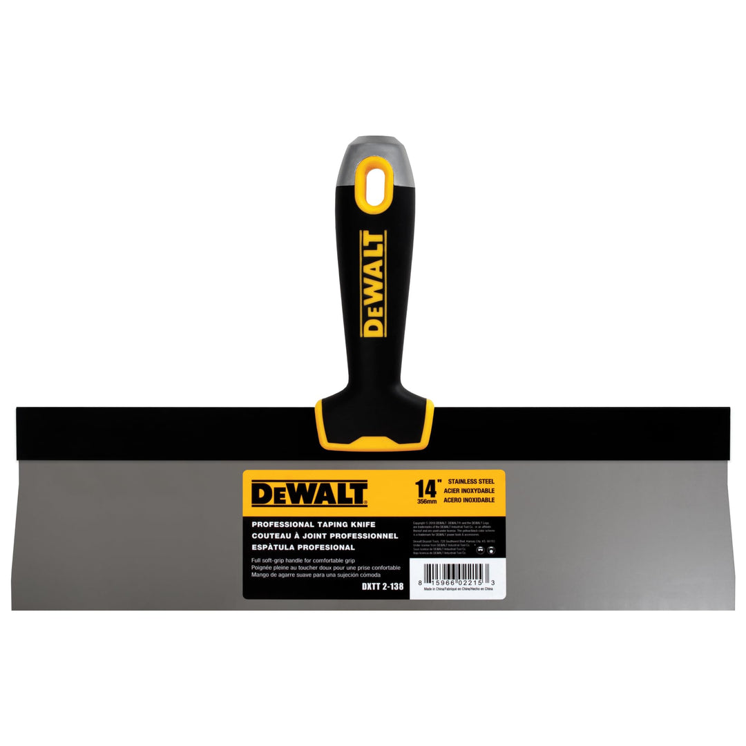 DEWALT DXTT-2-138 Taping Messer, Edelstahl, mit weichem Griff, 35,6 cm 14-Inch, 14-Inch